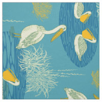 Bleu Blanc & Jaune Tons mignons Oiseaux Motif