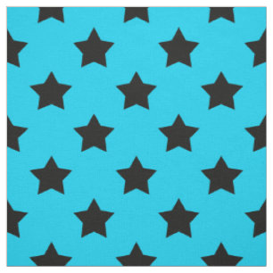 Tissu Bleu Blancs Etoiles Motifs Textile décoratif