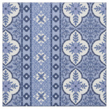 Bleu-bleu-bohème-design coton-twill
