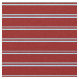 Tissu Bleu clair et rouge foncé Motif des rayures