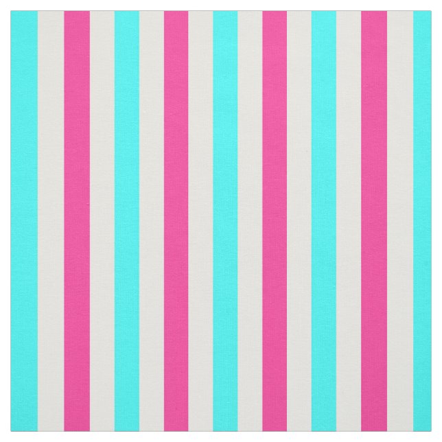 Tissu Bleu Cyan Blancs (Échantillon)