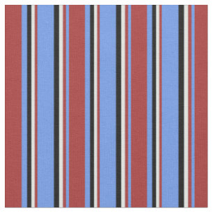 Tissu Bleu de Cornflower, Brown, Cyan clair et Noir