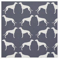 Bleu de minuit de motif de silhouettes de lévrier