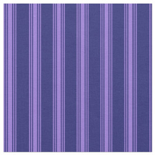 Tissu Bleu de minuit et rayures violettes
