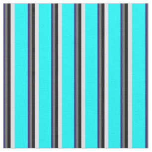 Tissu Bleu de minuit, Gris, Noir, Lavande et Cyan
