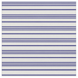 Tissu Bleu et blanc de minuit Motif des rayures