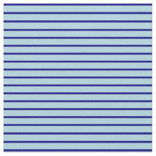 Tissu Bleu et Bleu clair Motif de rayures