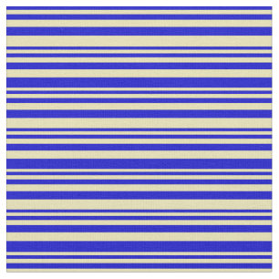Tissu Bleu et Tan Couleur Motif