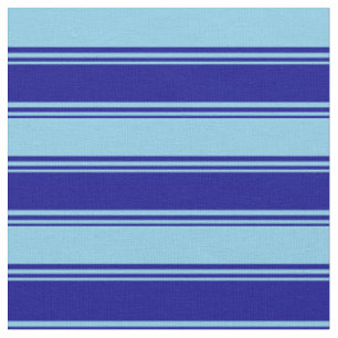 Tissu Bleu foncé et bleu ciel Motif rayé de couleur