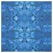 Tissu bleu Hydrangea