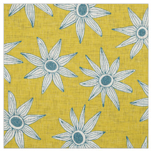 Tissu bleu jaune de sema