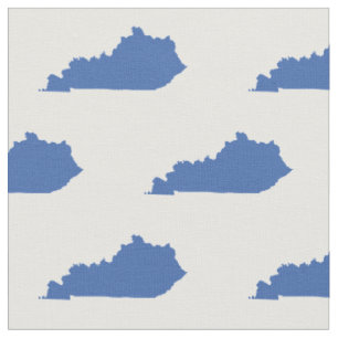 Tissu Bleu Motif d'État du Kentucky