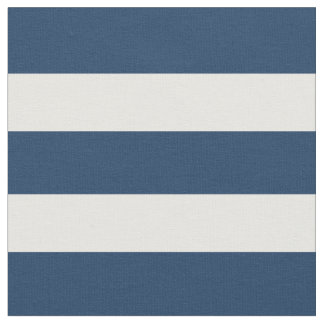 Tissu Bleu nautique et blanc de 1 pouce