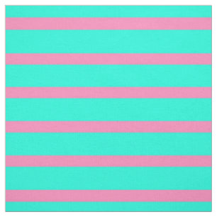 Tissu Bleu Pastel Turquoise Cyan Et Roses