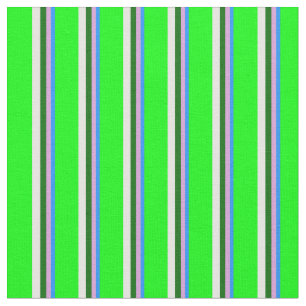 Tissu Bleu, Plum, Vert foncé, Blanc et Motif de chaux