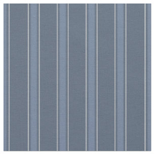 Tissu Bleu poussiéreux foncé et rayures bleu poussiéreux