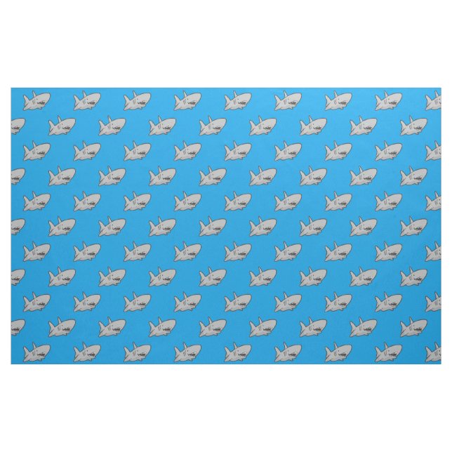 Tissu bleu requin (Fat Quarter)