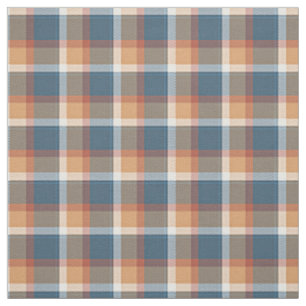 Tissu Bleu rouge bleu Brown Tartan Plaid Motif