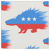 Bleu rouge bleu libertaire Porcupine patriotique