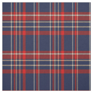 Tissu Bleu, rouge et blanc