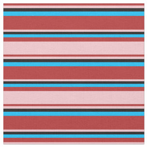 Tissu Bleu rouge, rose, noir et profond du ciel