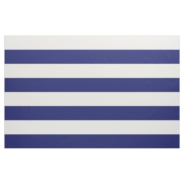 Tissu Bleu Sailor Stripe (grande échelle) (Fat Quarter)