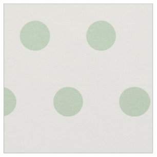 Tissu bleu/vert et blanc grand de pois