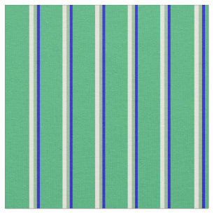 Tissu Bleu, Vert mer foncée, Jaune clair et Vert mer