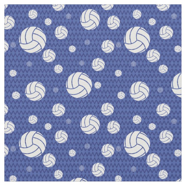 Tissu Bleu Volleyball Chevron Patterned (Fermer)