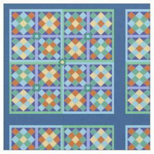 Tissu Blocs de mosaïque marocaine