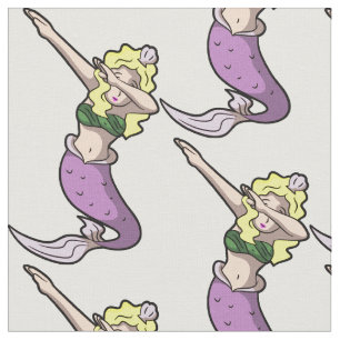 Tissu blonde dabbing mermaid