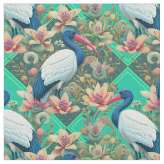 Tissu Bloom Ibis vert