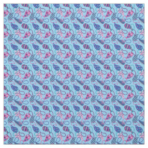 Tissu Blue Paisley