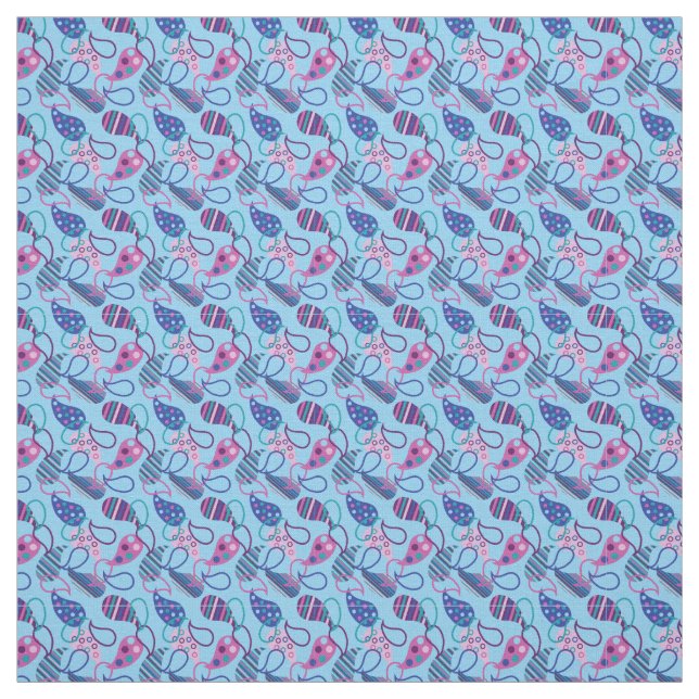 Tissu Blue Paisley (Échantillon)