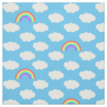 Blue Skies Rainbows Motif