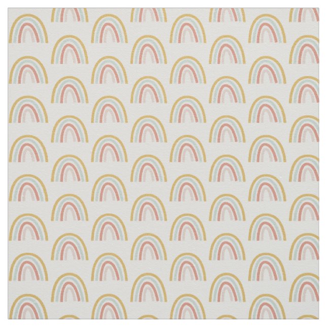 Tissu Boho Pastel Mini Rainbow Cotton Fabric (Échantillon)