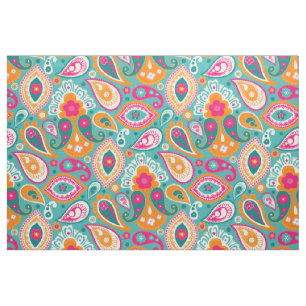 Tissu Boho Retro des années 60 les années 70