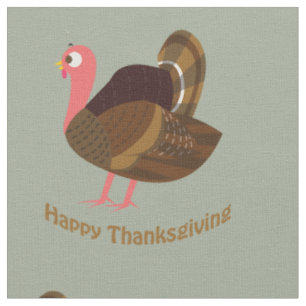 Tissu BON THANKSGIVING ! Turquie