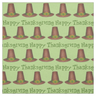 Tissu Bon thanksgiving Vert Pèlerin Brown Puritain Casqu