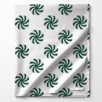 Bonbon Tourbillon de Menthe Poivrée Vert & Blanc