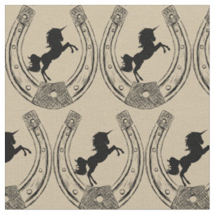 Tissu Bonheur des chevaux Unicorn animal moderne