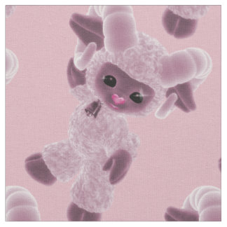 Tissu Bonjour Bébé Plush Toy Ram Pays Rose