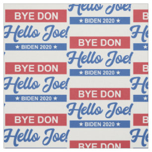 Tissu Bonjour Joe Biden 2020 Motif