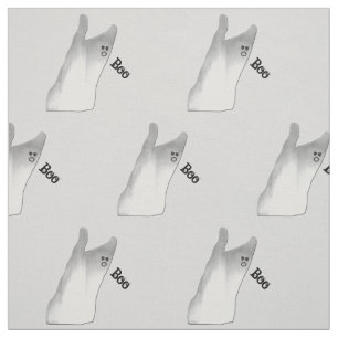 Tissu Boo fantôme blanc