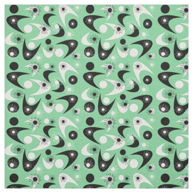 Tissu Boomerangs rétro (Échantillon)