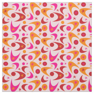 Tissu Boomerangs rétro