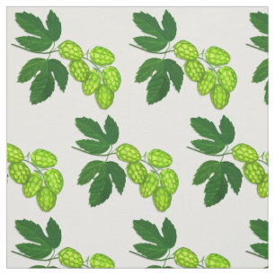 Tissu botanique d'art d'houblon