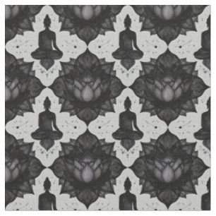 Tissu Bouddha Zen Lotus Fabric