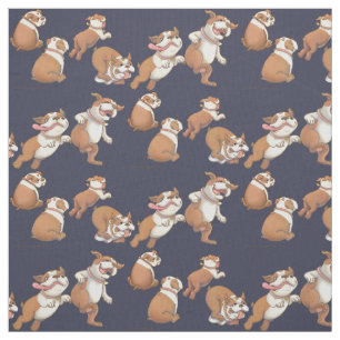 Tissu Bouledogues de danse