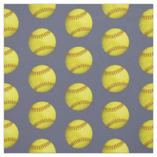 Tissu boules douces jaune grincheux motif sur ardoise bl